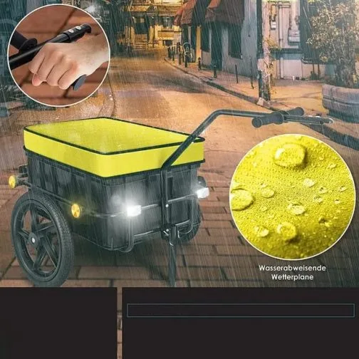 נגרר לאופניים חשמליים בגודל 90L - לכל מטרה
