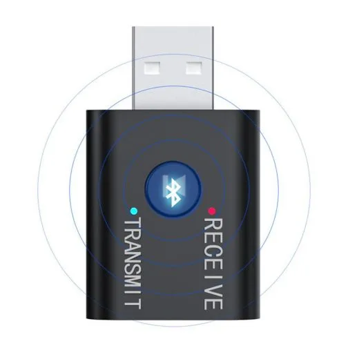 משדר בלוטוס עם חיבור USB ל-2 יציאות AUX