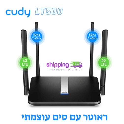 ראוטר מודם דור עם סים 4G כולל 4 אנטנות ומהירות 5GHz